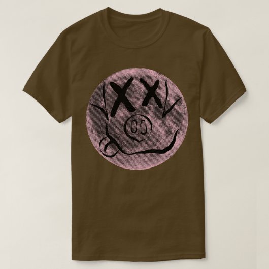 ハムオンザムーンムーンブタ Tシャツ (デザイン正面)