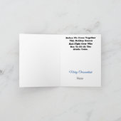 ハムサとミトン  ユニークなクリスマス＆ハヌカ 祝賀カード カード (内部)