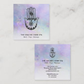 *～*ハムサの手 – 月のヨガのクレーター スクエア名刺 (正面/裏面)