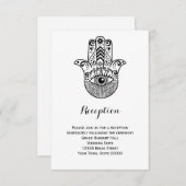 ハムサの手 結婚披露宴案内カード 招待状 (正面/裏面)