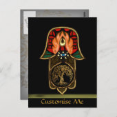 ハムサの手feat:生命の木 ポストカード (正面/裏面)