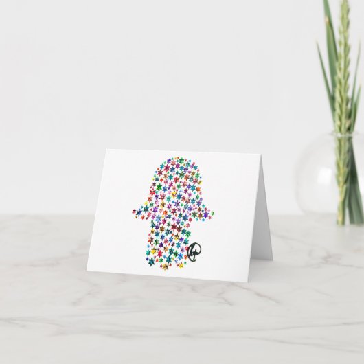 ハムサオブユダヤ星グラフィティアートカード サンキューカード (正面)