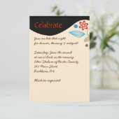 ハムサハンドユダヤ人結婚式招待状パーティーカード 招待状 (スタンド正面)