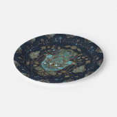 ハムサハンド-ファティマブルー宝石 ペーパープレート (アングル)