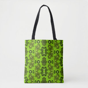ハムサハンド 保護 アート トートバッグ
