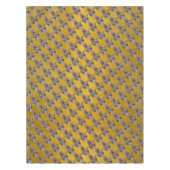 ハムサハートフラワーズオパールアートオン金ゴールド テーブルクロス (正面)