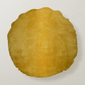 ハムサハートフラワーズオパールアートオン金ゴールド ラウンドクッション (裏面)