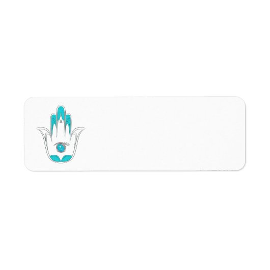 ハムサ差出人住所ラベル ラベル (正面)