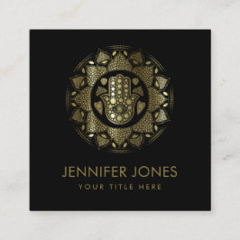 ハムサ手-ファティマ手（蓮曼荼羅） スクエア名刺