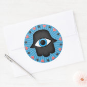 ハムサ・カンサ女神の手の目 ラウンドシール (封筒)