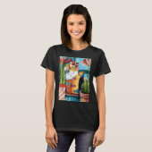 ハムサ キャット タリスマン ペインティング Tシャツ (正面フル)