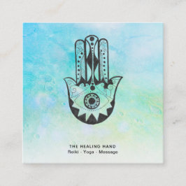 *~*ハムサ | ファーティマの手 | ムーンヨガのクレーター スクエア名刺