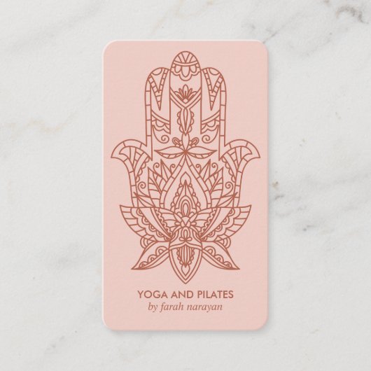 ハムサ |錆ウェルネススパマッサージ用ヨガホリスティック 名刺 (正面)