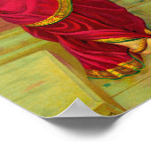 ハムザとダマヤンティby Raja Ravi Varma ポスター (角)