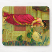 ハムザとダマヤンティby Raja Ravi Varma マウスパッド (正面)