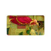 ハムザとダマヤンティby Raja Ravi Varma ラベル (正面)