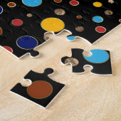 ハムザハンド-ハンドオブファティマカラフルドットアート ジグソーパズル (側面)