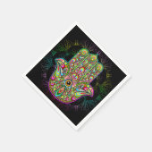 ハムザファトマハンドアサイケデリックート スタンダードカクテルナプキン (角)
