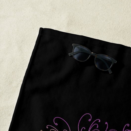 ハムザファトマハンドアサイケデリックート ビーチタオル (インサイチュ)