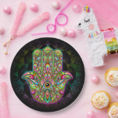 ハムザファトマハンドアサイケデリックート ペーパープレート (パーティー)