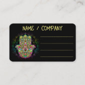 ハムザファトマハンドアサイケデリックート 名刺 (正面)