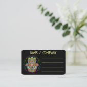 ハムザファトマハンドアサイケデリックート 名刺 (スタンド正面)