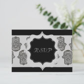 ハムザ結婚ヘンナ手 出欠カード (スタンド正面)