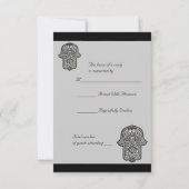 ハムザ結婚ヘンナ手 出欠カード (裏面)