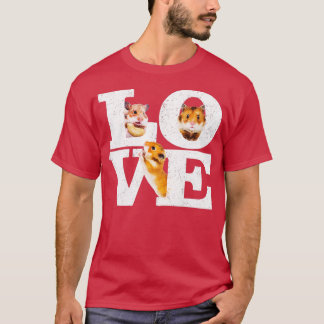 ハムスターおもしろいギフトかわいいハムスターの愛愛人 Tシャツ