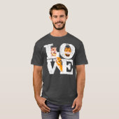 ハムスターおもしろいギフトかわいいハムスターペットが大好き Tシャツ (正面フル)