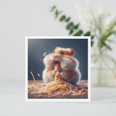 ハムスターおもしろいディナーへの招待、ハムスター 招待状 (スタンド正面)