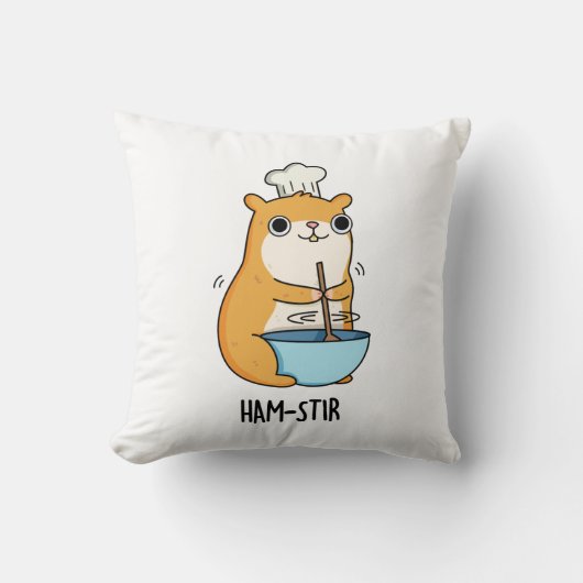 ハムスターおもしろいプン クッション (正面)