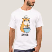 ハムスターおもしろいプン Tシャツ (正面)