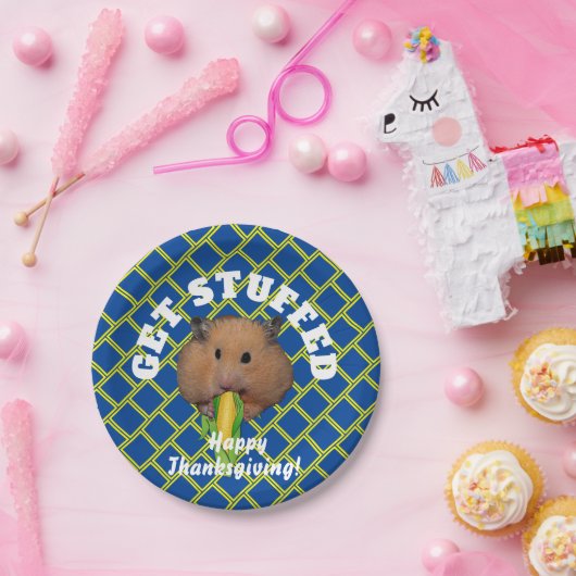 ハムスターおもしろい感謝祭紙プレート ペーパープレート (パーティー)