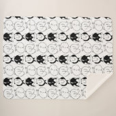 ハムスターお尻パターン シェルパブランケット (正面(横))