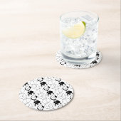 ハムスターお尻パターン ラウンドペーパーコースター (インサイチュ)