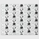 ハムスターお尻パターン ラッピングペーパー (フラット)