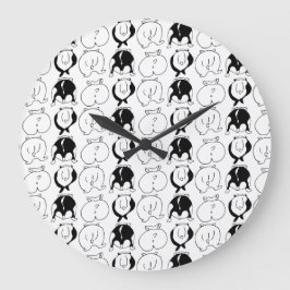 ハムスターお尻パターン ラージ壁時計