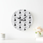 ハムスターお尻パターン ラージ壁時計 (ホーム)