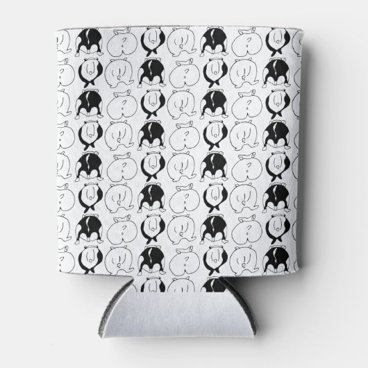 ハムスターお尻パターン 缶クーラー (正面)