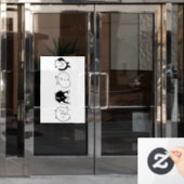 ハムスターお尻 ウィンドウサイン (オフィスドア)