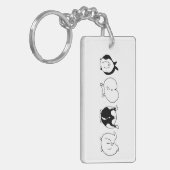 ハムスターお尻 キーホルダー (正面左)