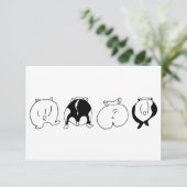 ハムスターお尻 サンキューカード (スタンド正面)