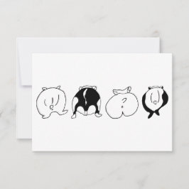 ハムスターお尻 サンキューカード