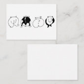 ハムスターお尻 ノートカード (正面/裏面)