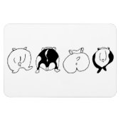 ハムスターお尻 マグネット (横)