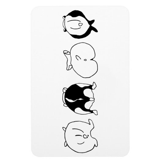 ハムスターお尻 マグネット (縦)