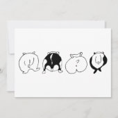 ハムスターお尻 招待状 (正面)