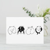 ハムスターお尻 招待状 (スタンド正面)