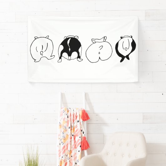 ハムスターお尻 横断幕 (インサイチュ)